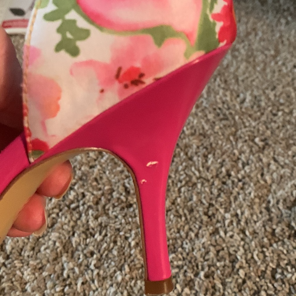 Anne Klein Floral Print Heels - Picture 8 of 9